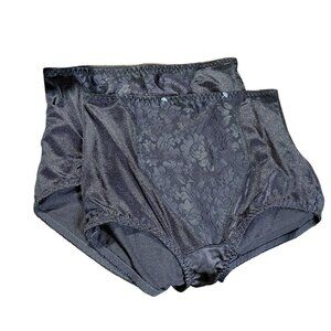 Bali smoothing control panties black lace front Size L